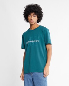 Monogram Organic Cotton Tee, Atlantic Deep, hi-res
