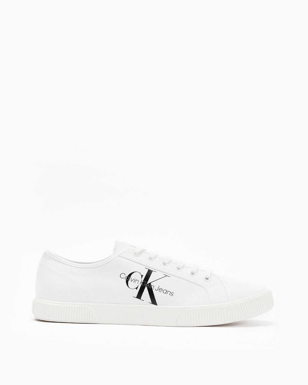 ESSENTIAL VULCANIZED MONOGRAM SNEAKERS, White, hi-res