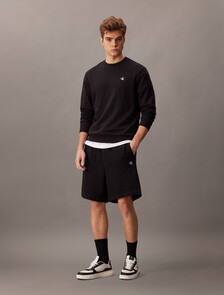 Monogram Terry Crewneck Sweatshirt, Black, hi-res