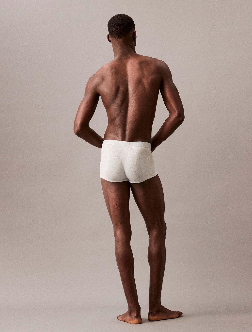 CK Black Logo Jacquard Low Rise Trunks, Jura Gray, hi-res