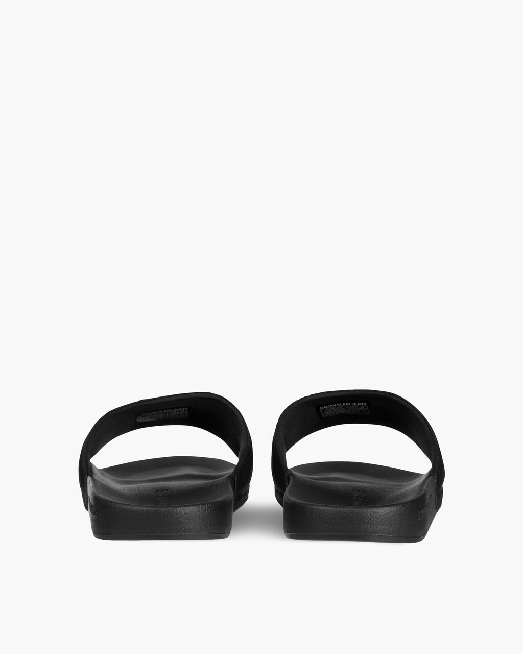MONOGRAM COTTON SLIDES, Black/Bright White, hi-res