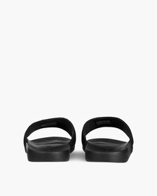 MONOGRAM COTTON SLIDES, Black/Bright White, hi-res