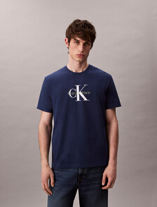 Monogram T-shirt, Blue Jean, hi-res