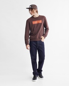 Stencil Logo Patch Terry Sweatshirt, Java, hi-res
