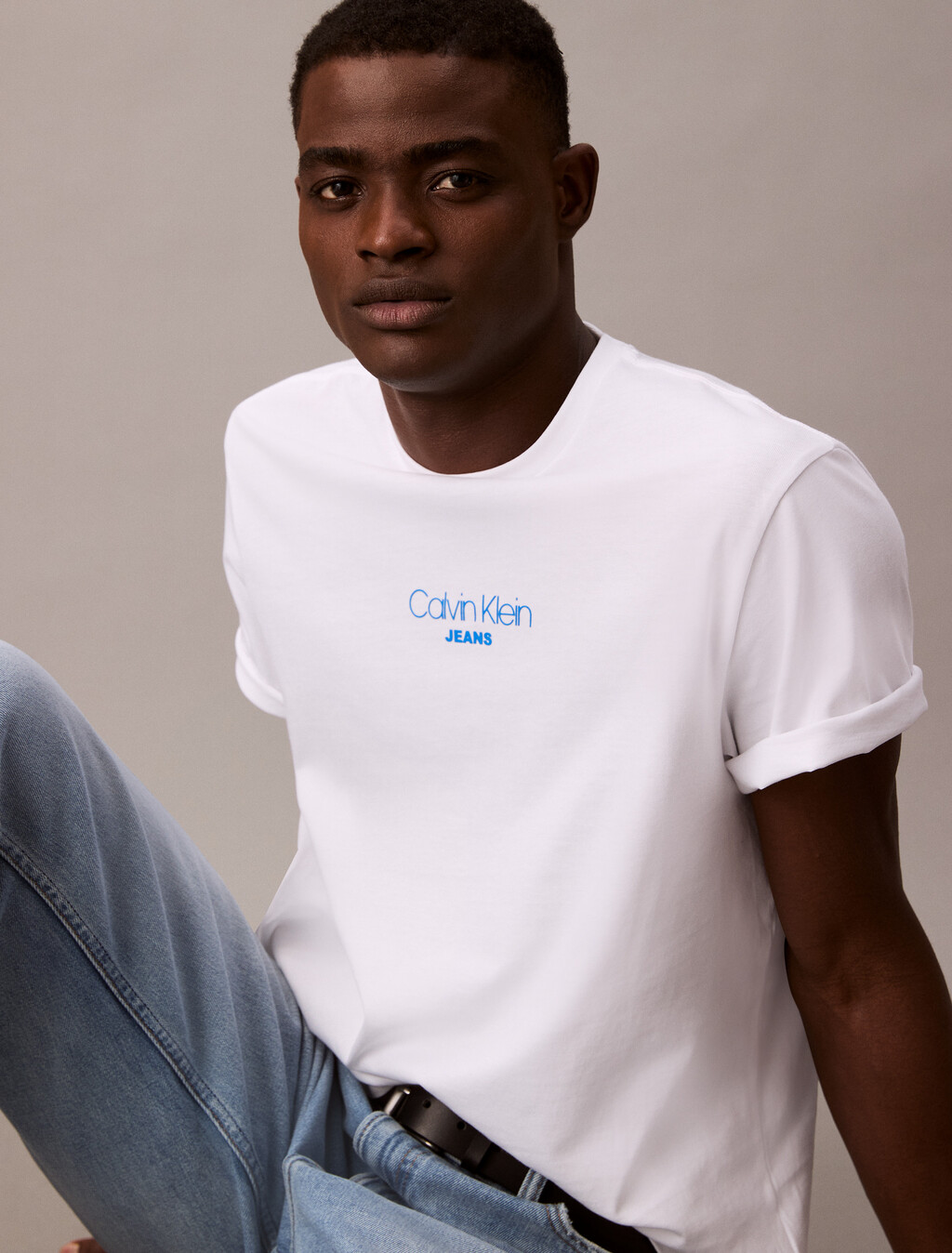 Acid Wash Logo T-shirt, Brilliant White, hi-res
