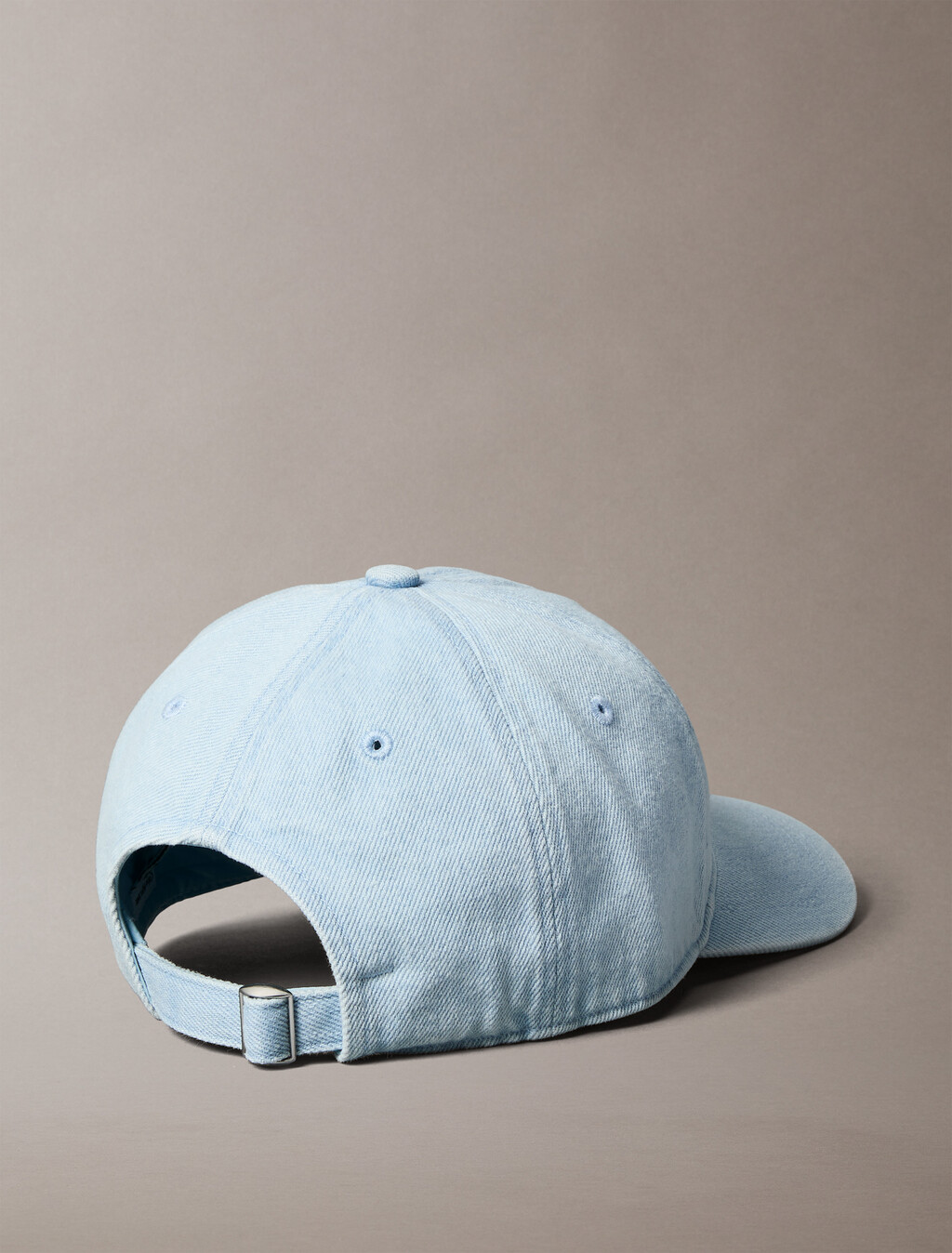 Large Monogram Denim Baseball Cap, Light Wash Denim, hi-res