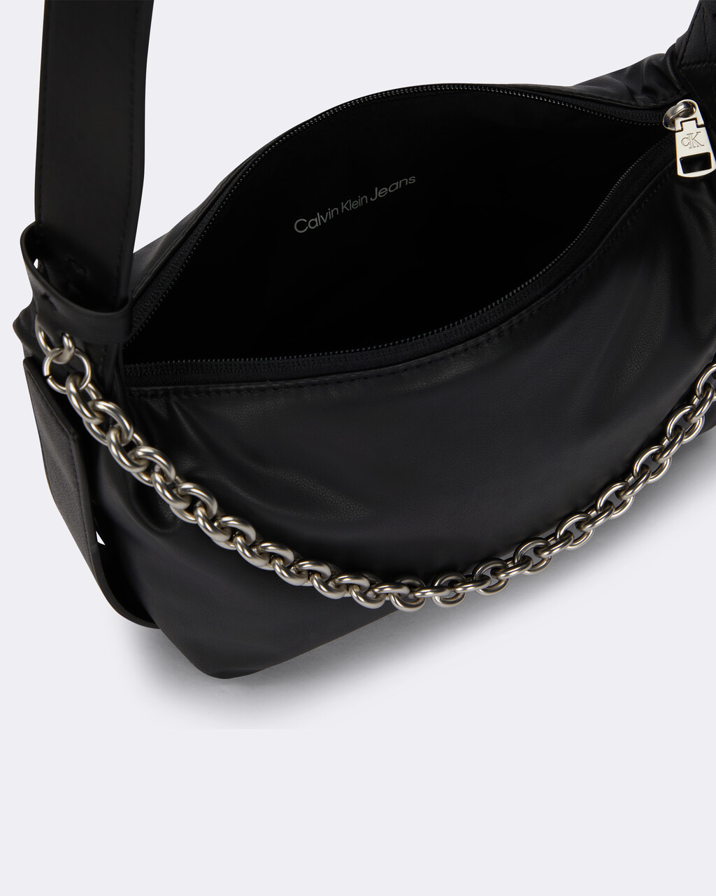 Micro Mono Chain Hobo Bag, BLACK, hi-res