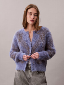 Soft Argyle Relaxed Cardigan, Dusty Sailor Blue, hi-res