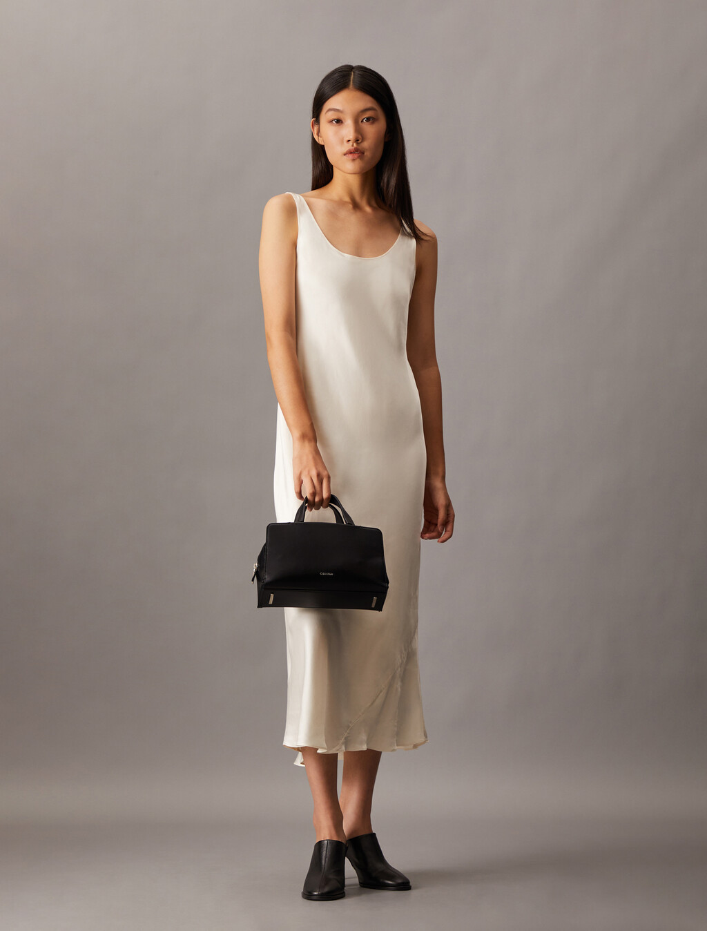 CK Attaché Small Satchel, Black Beauty, hi-res