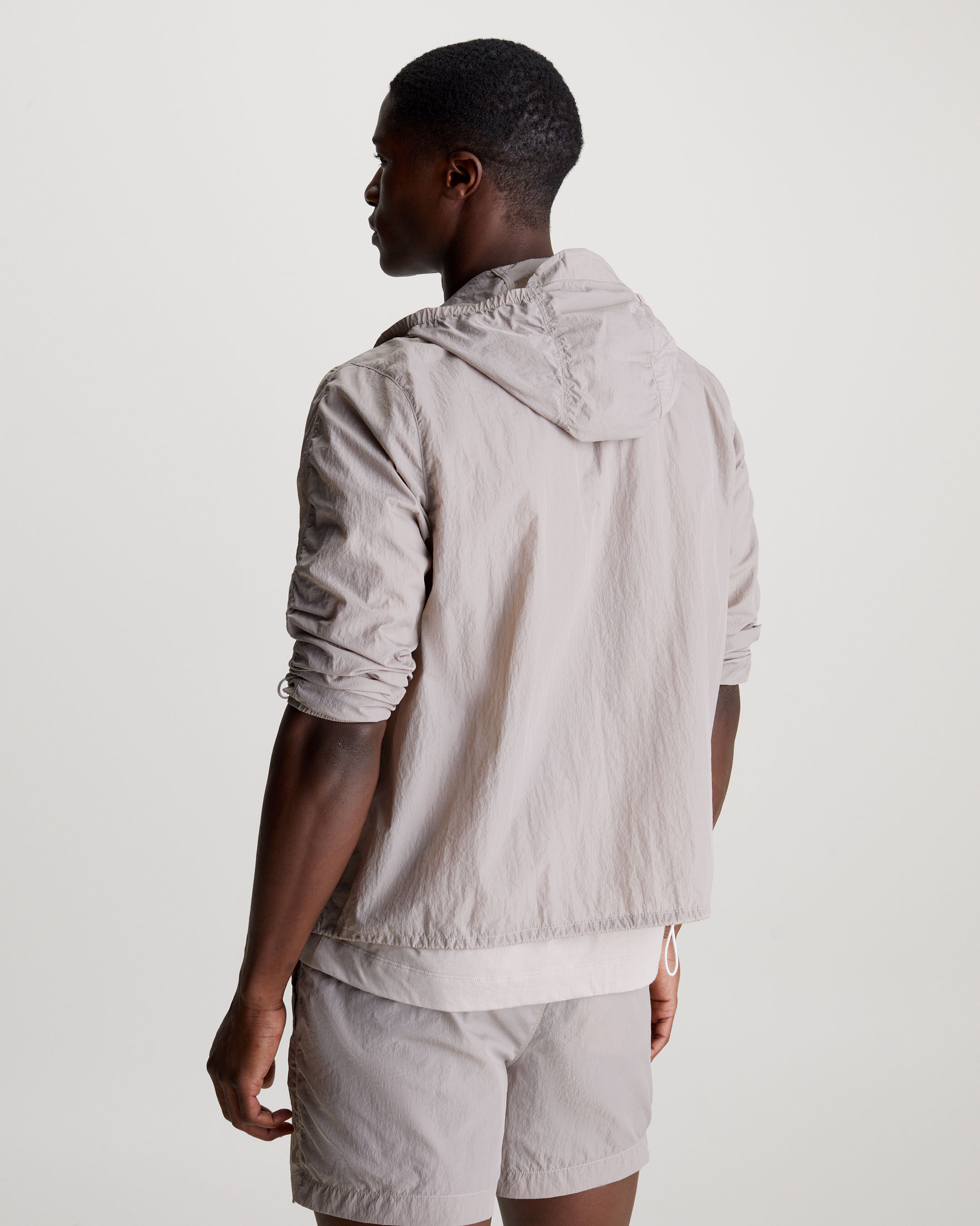 Hooded Windbreaker grey Calvin Klein Singapore