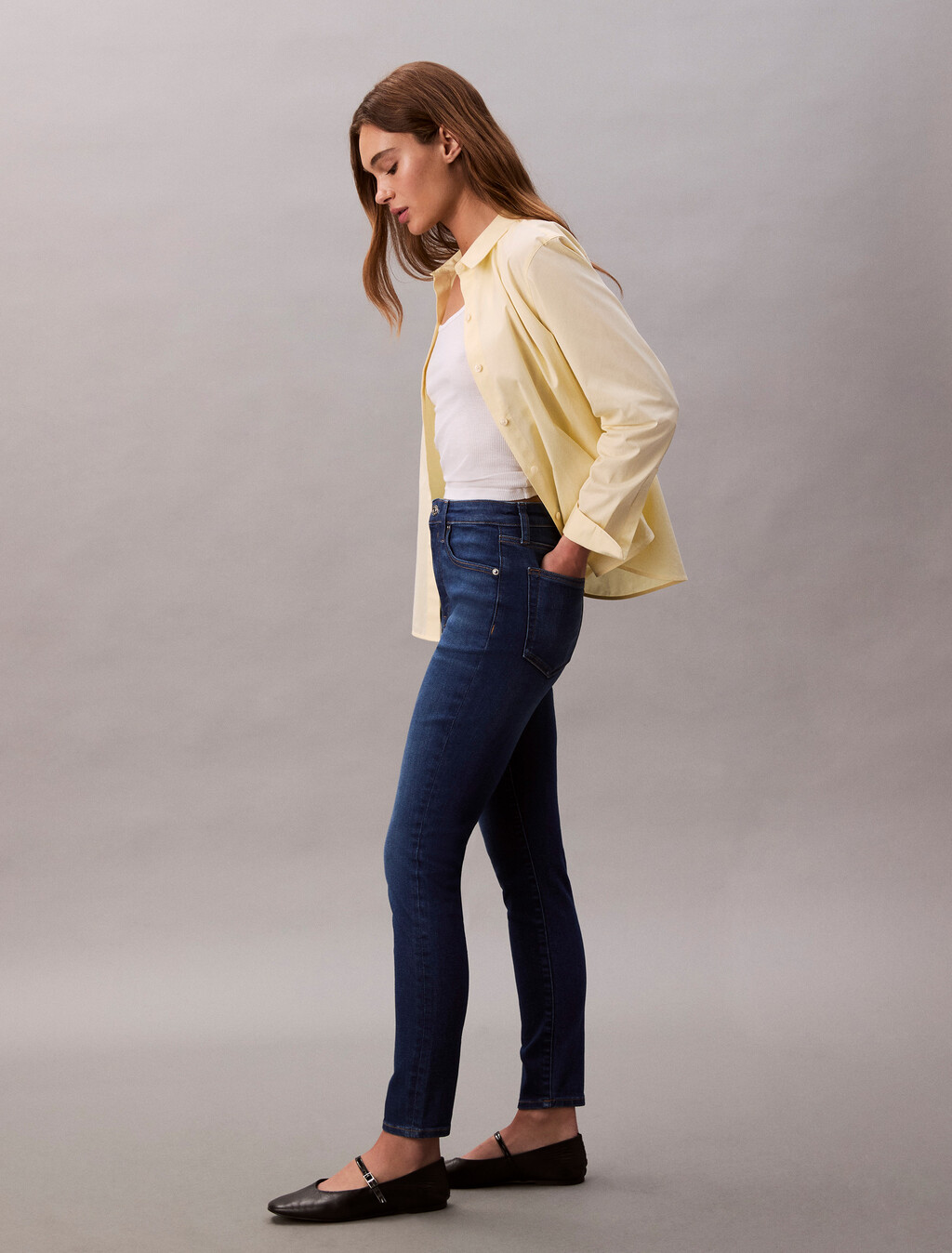 High Rise Skinny Ankle Jeans, LAPIS, hi-res