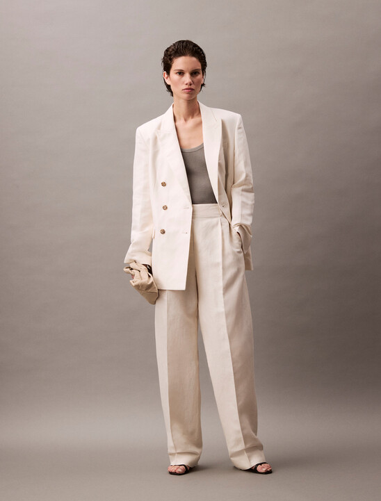 Relaxed Double Breasted Blazer