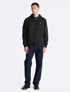 Archive Logo Zip Fleece Hoodie, Black Beauty, hi-res