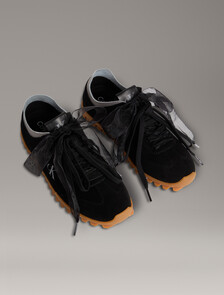 Murica - Suede Organza Runner Trainers, Ck Black, hi-res