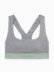 Athletic Cotton Lightly Lined Bralette, Medium Grey Heather, hi-res