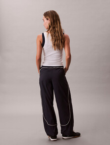 Crinkle Nylon Relaxed Joggers, Inkwell, hi-res