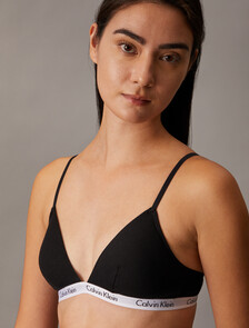 Carousel Lightly Lined Triangle Bra, Black, hi-res