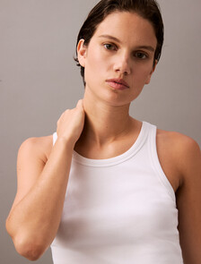 Contour Rib Tank, Brilliant White, hi-res