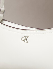 Monogram Logo Hardware Shoulder Bag, Lily White, hi-res