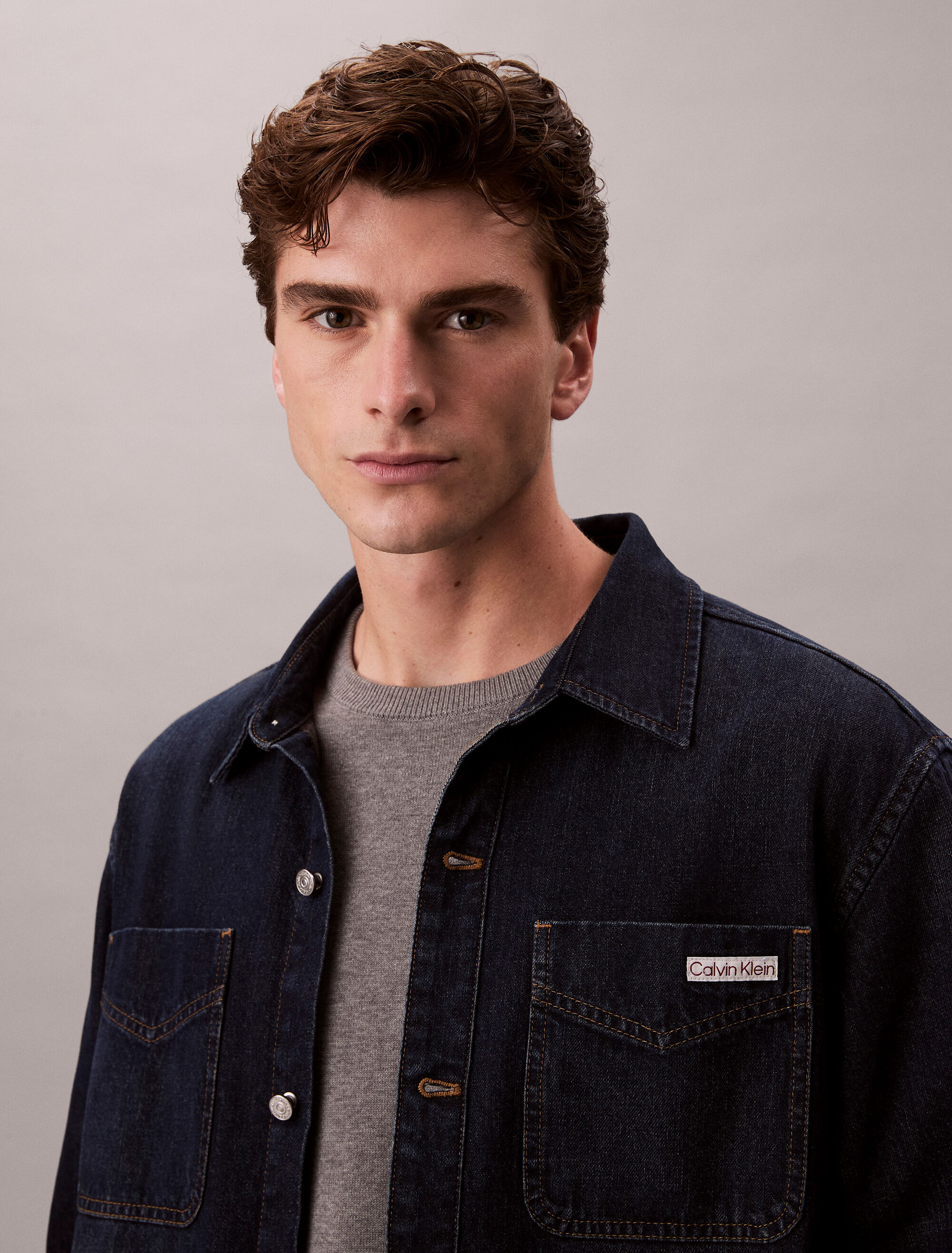 90's Denim Shirt Jacket | blue | Calvin Klein Singapore