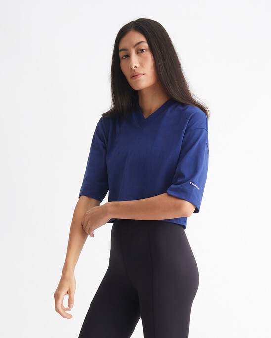 CK Athletic Cropped Gym T-Shirt