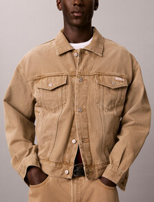 90s Denim Trucker Jacket, TIGERS EYE SMOKE, hi-res