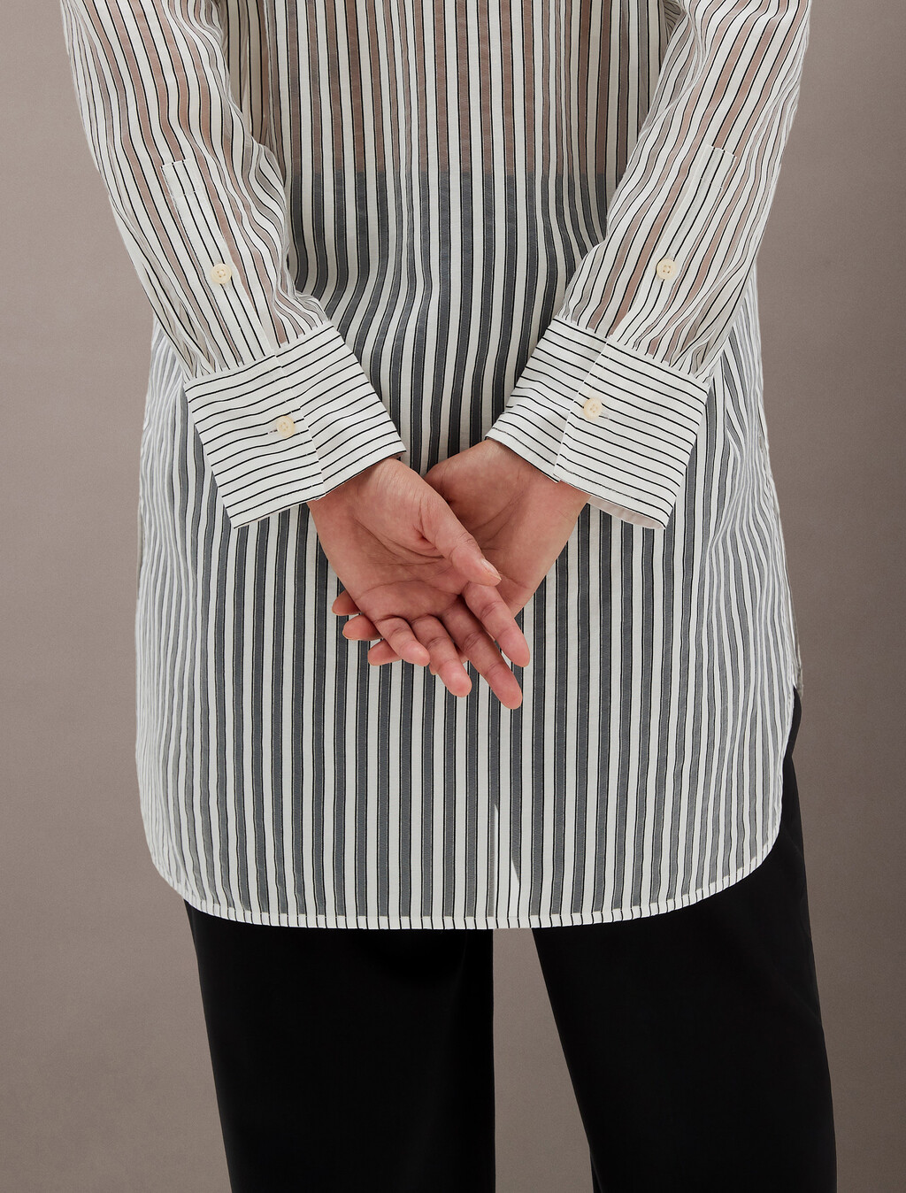 Jacquard Stripe Popover Shirt, 18814 As Header+Ipeker Stripe, hi-res
