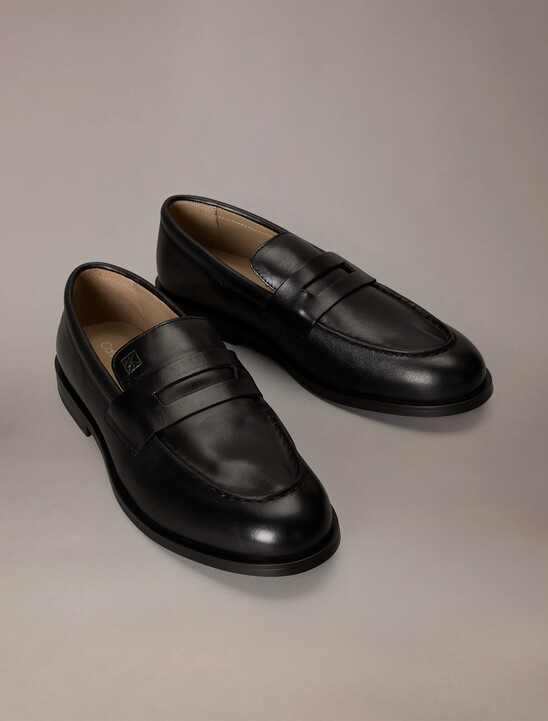 Leather Airfit&reg; Cushioned Penny Loafers