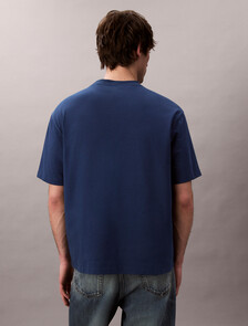Embroidered Logo T-shirt, Blue Jean, hi-res