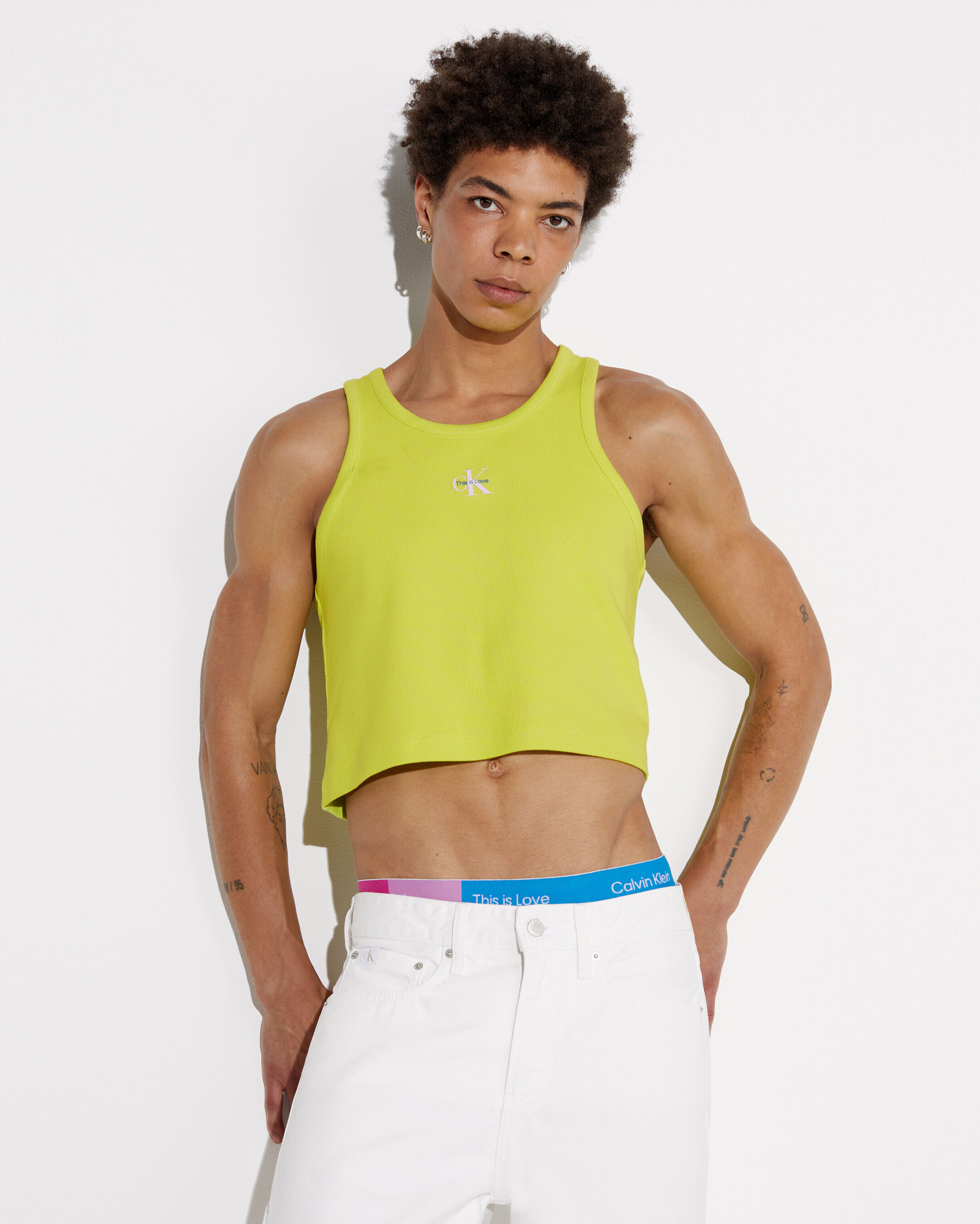 Yellow calvin clearance klein top