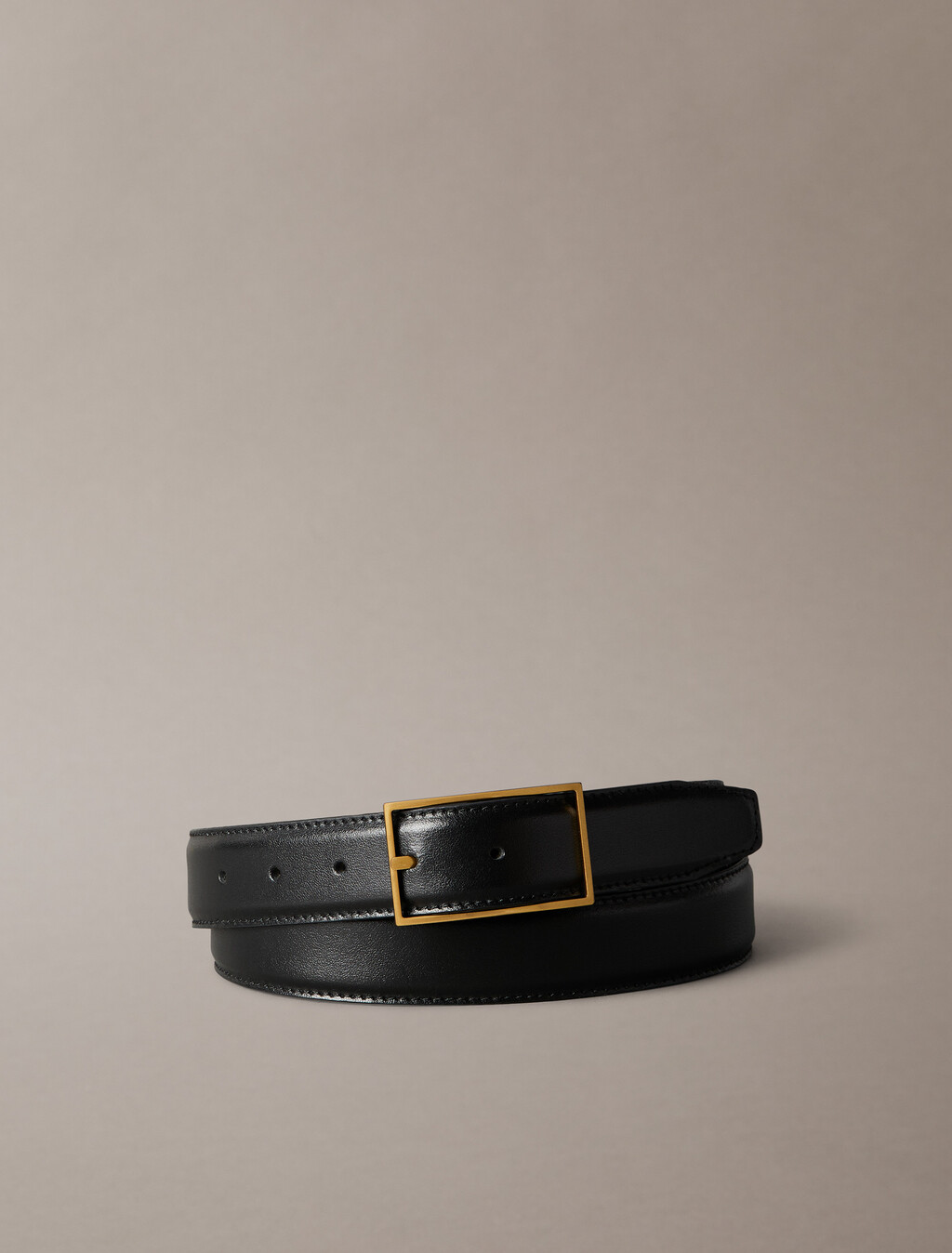 Hallmark Logo Reversible Belt, Black / Brushed Nickel, hi-res