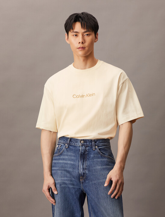Calvin Logo Crew Neck Tee