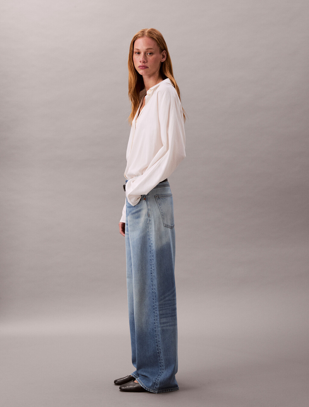 90's Low Rise Baggy Jeans, DIAMOND COVE, hi-res