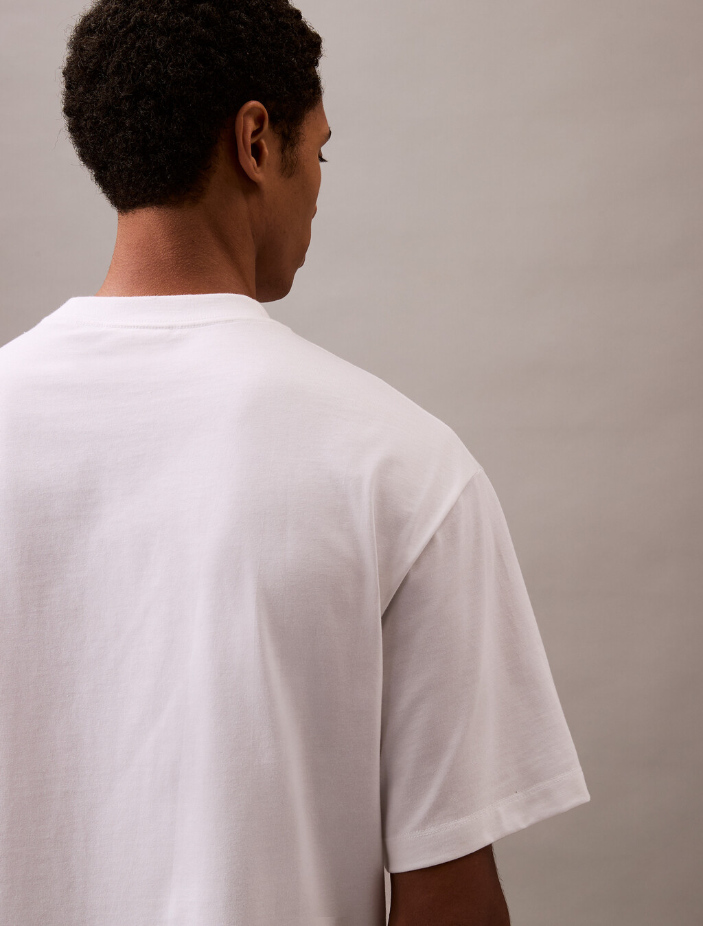 Calvin Klein New York Relaxed Varsity Tee, Brilliant White, hi-res