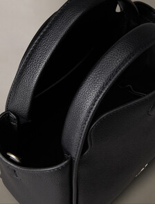 Monogram Shoulder Bag, Black, hi-res