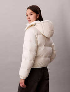 Short Down Puffer Jacket, Jet Stream, hi-res