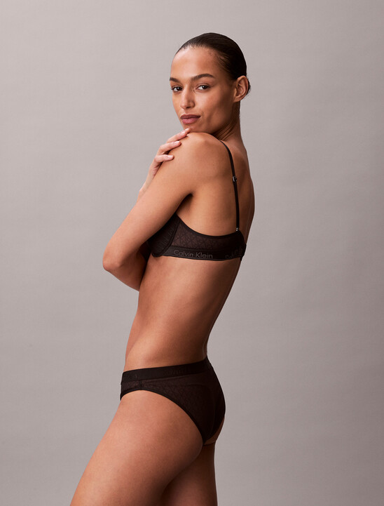 Lightly Lined Demi Bra - Icon Logo Lace