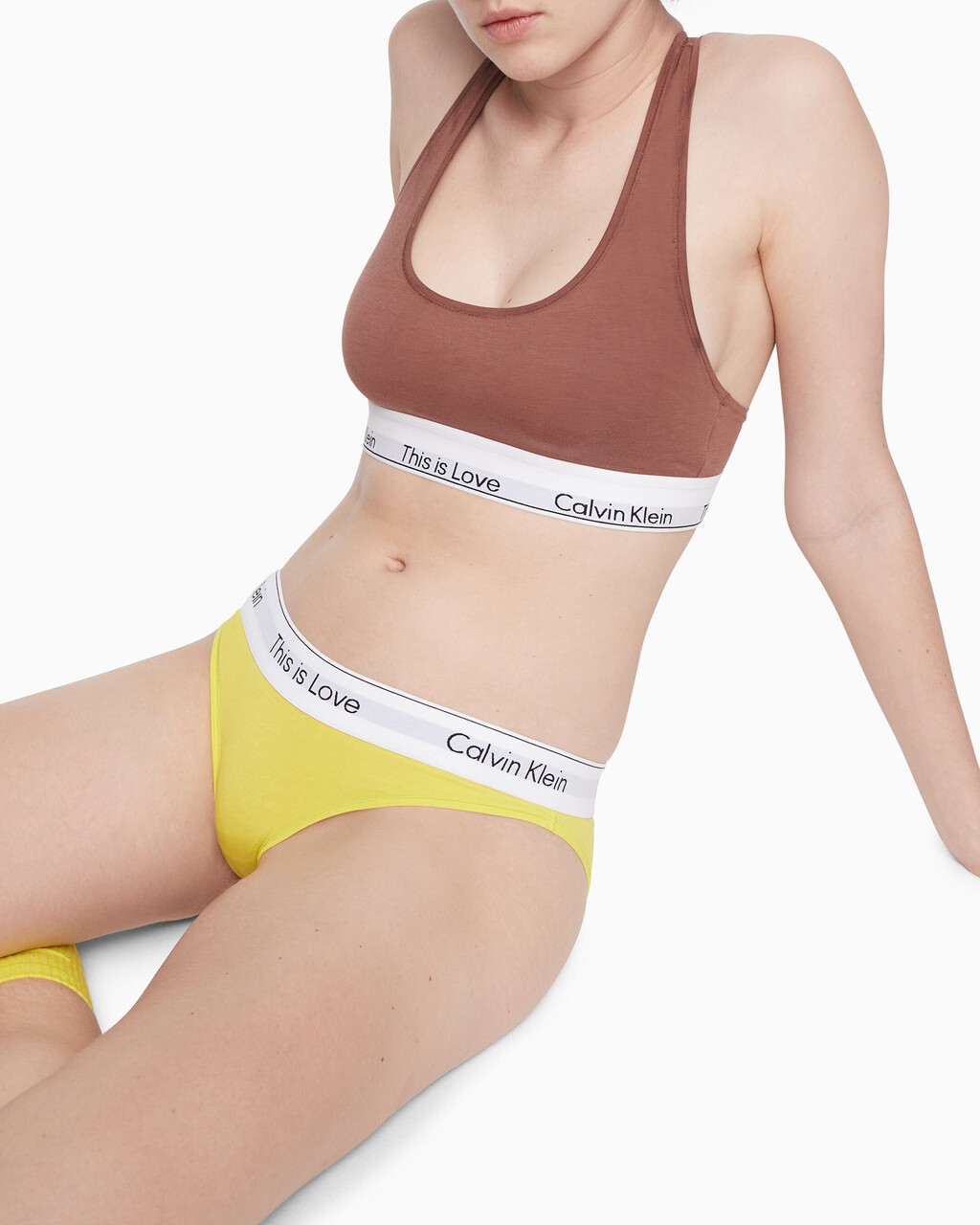 Modern Cotton Unlined Bralette, Aztec, hi-res