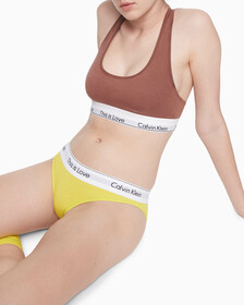Modern Cotton Unlined Bralette, Aztec, hi-res