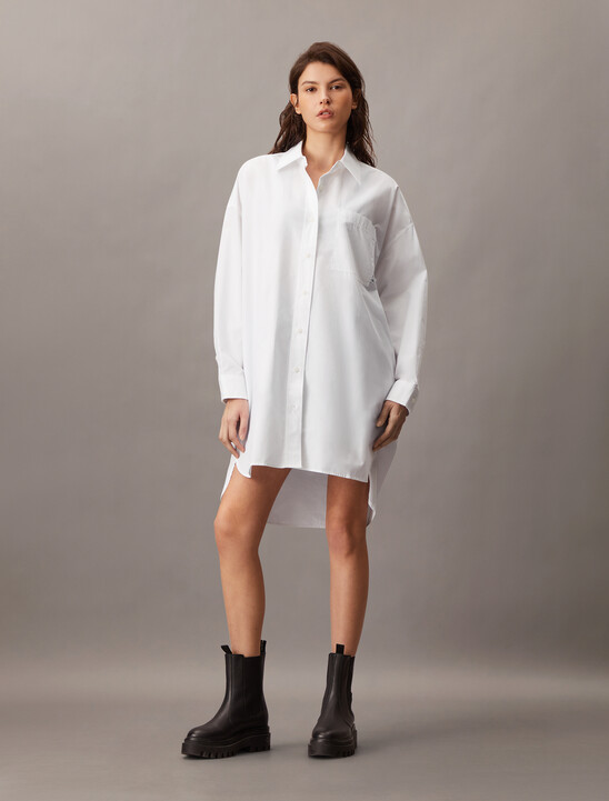 Poplin Shirt Dress