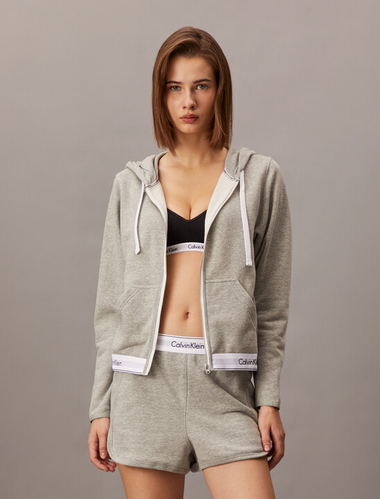 Icon Cotton Zip Through Hoodie