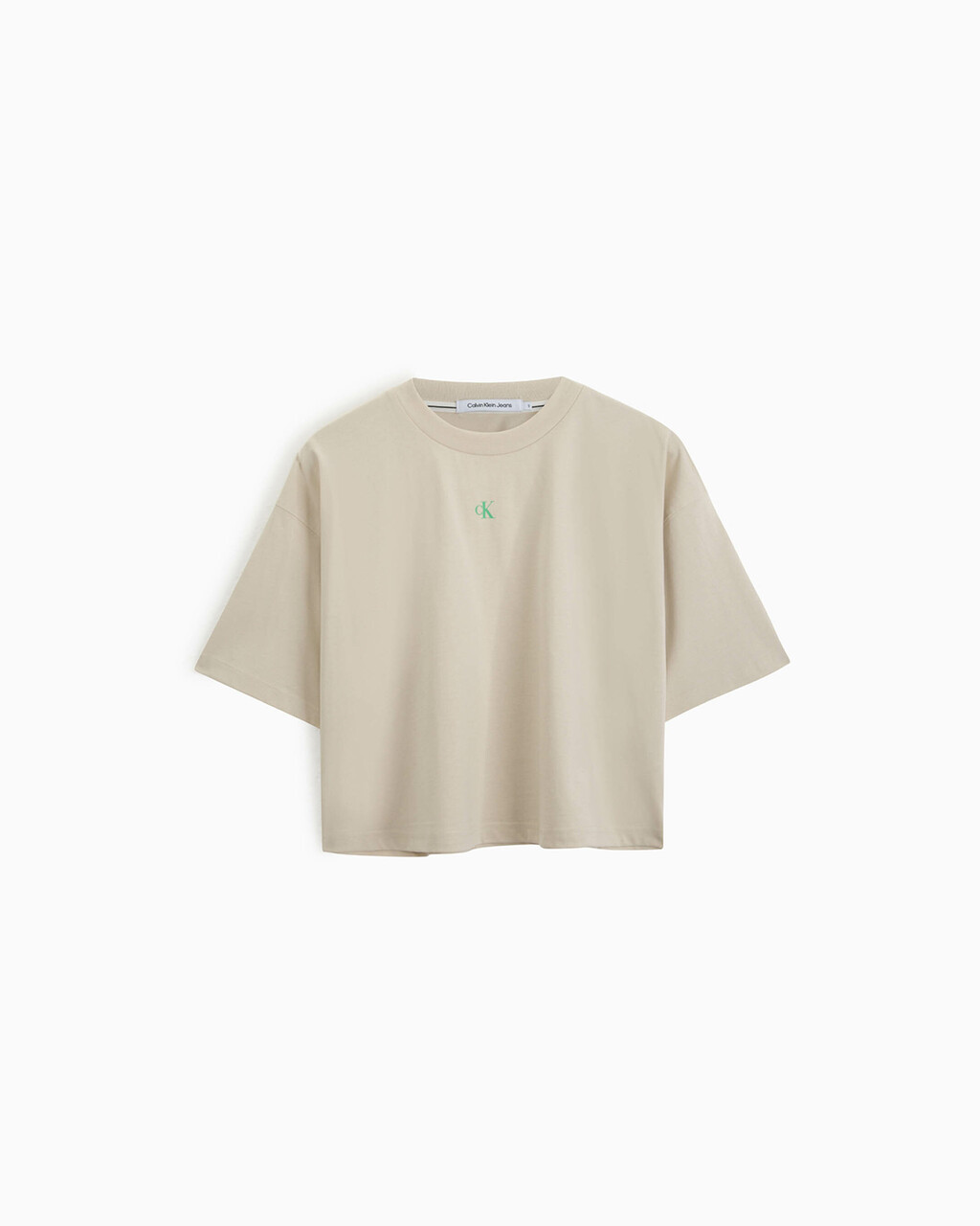 MONOGRAM BOXY TEE, Eggshell, hi-res