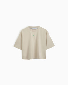 MONOGRAM BOXY TEE, Eggshell, hi-res