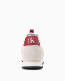 SUEDE COLOR BLOCK TRAINERS, Ancient White/Merlot, hi-res