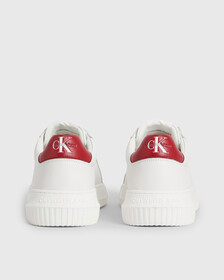 LEATHER TRAINERS, White/Merlot, hi-res