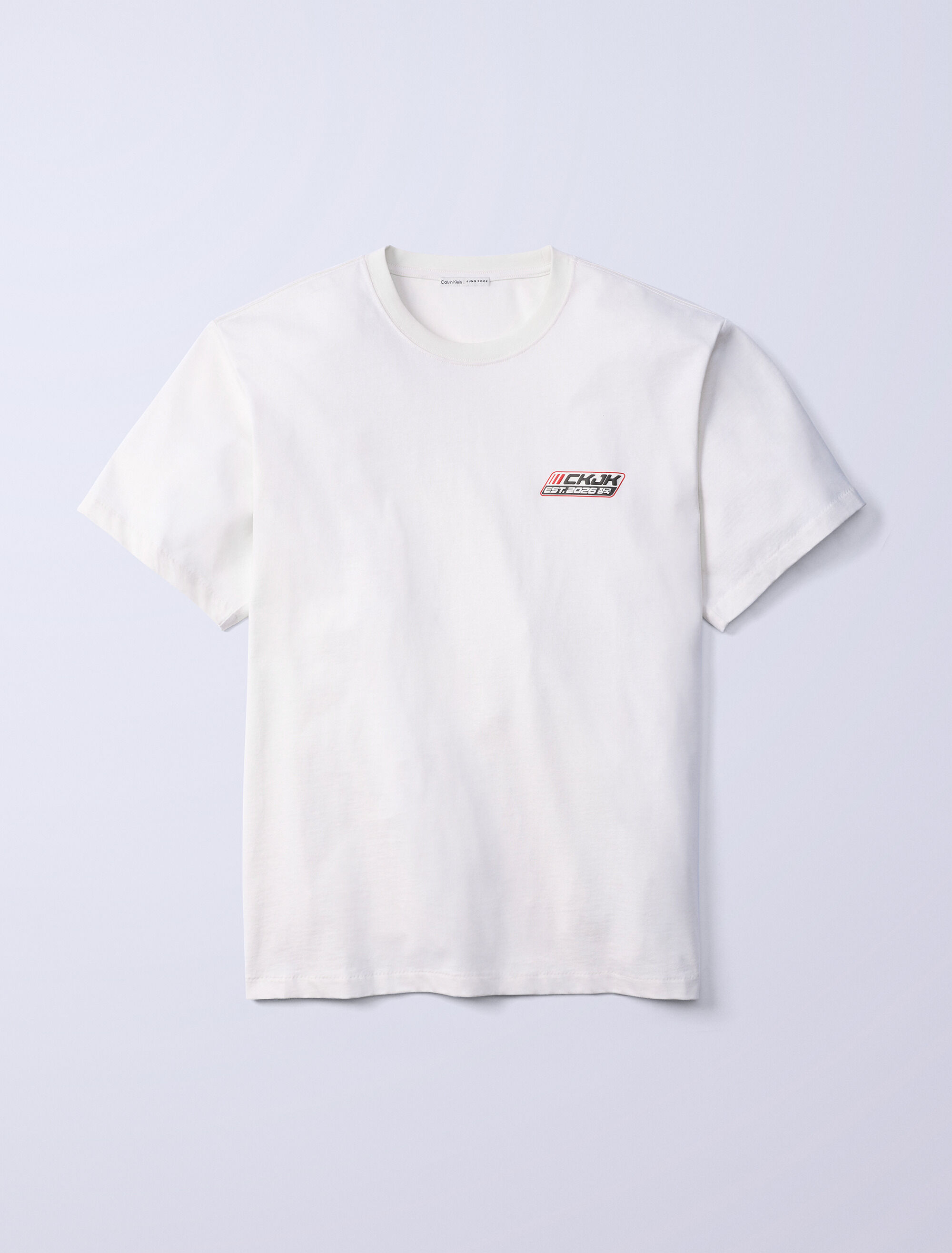 Jung Kook for Calvin Klein Logo Badge Relaxed T-Shirt | natural