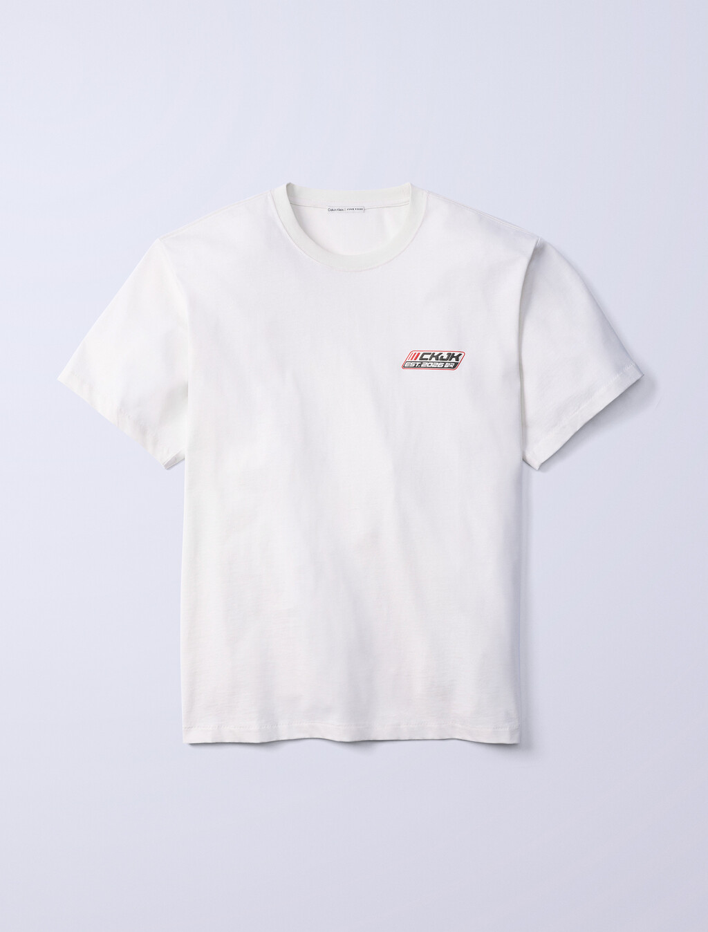 Jung Kook for Calvin Klein Logo Badge Relaxed T-Shirt, LILY, hi-res