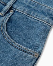 RECONSIDERED DENIM SHORTALLS, Mid Stone Blue, hi-res