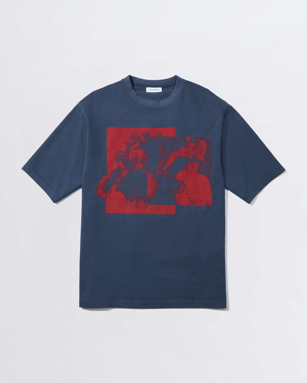 STANDARDS FLORAL COLLAGE GRAPHIC T-SHIRT, INK-410PPK, hi-res
