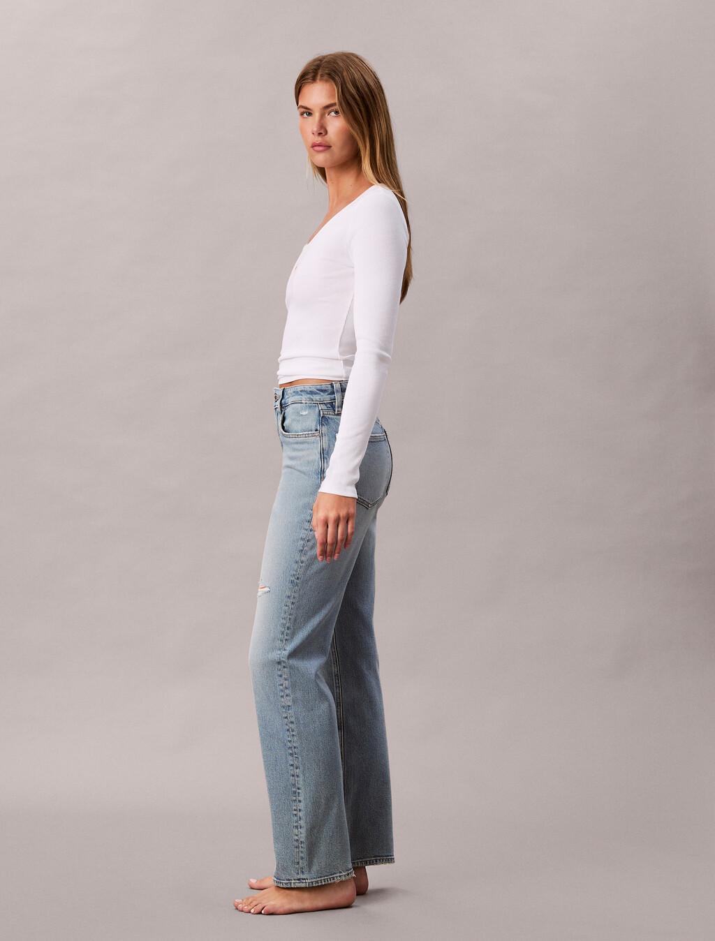 High Rise Straight Jeans, RIVERSIDE, hi-res